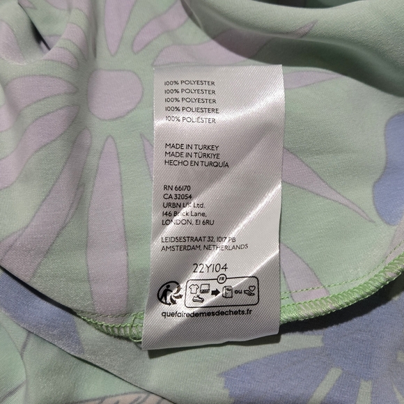 Anthropologie Oopscool Off-The-Shoulder Printed Dress Size S - Picture 12 of 13